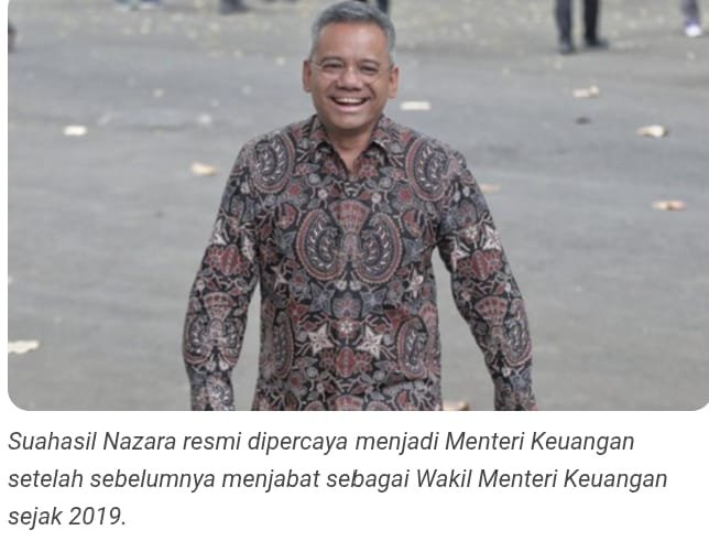 Prof. Dr. Suahasil Nazara, S.E., M.Sc., secara resmi dilantik sebagai Menteri Keuangan Republik Indonesia,Ini Profil  Bendahara  Negara RI