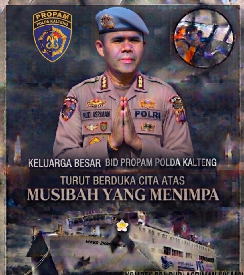 BID PROPAM POLDA KALTENG Sampaikan Belasungkawa Atas Tragedi Kapal Virgo Transport 8