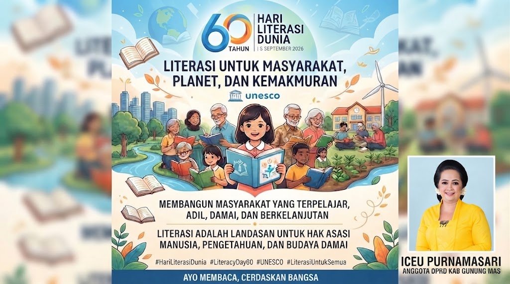 Iceu Purnamasari Dorong Budaya Literasi Demi Wujudkan Generasi Muda Gunung Mas Berdaya Saing Global