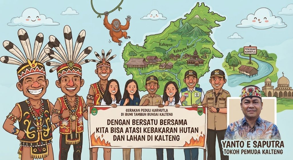 Merajut Kebersamaan Jaga Bumi Tambun Bungai: Yanto E. Saputra Serukan Aksi Nyata Penanggulangan Karhutla di Kalteng