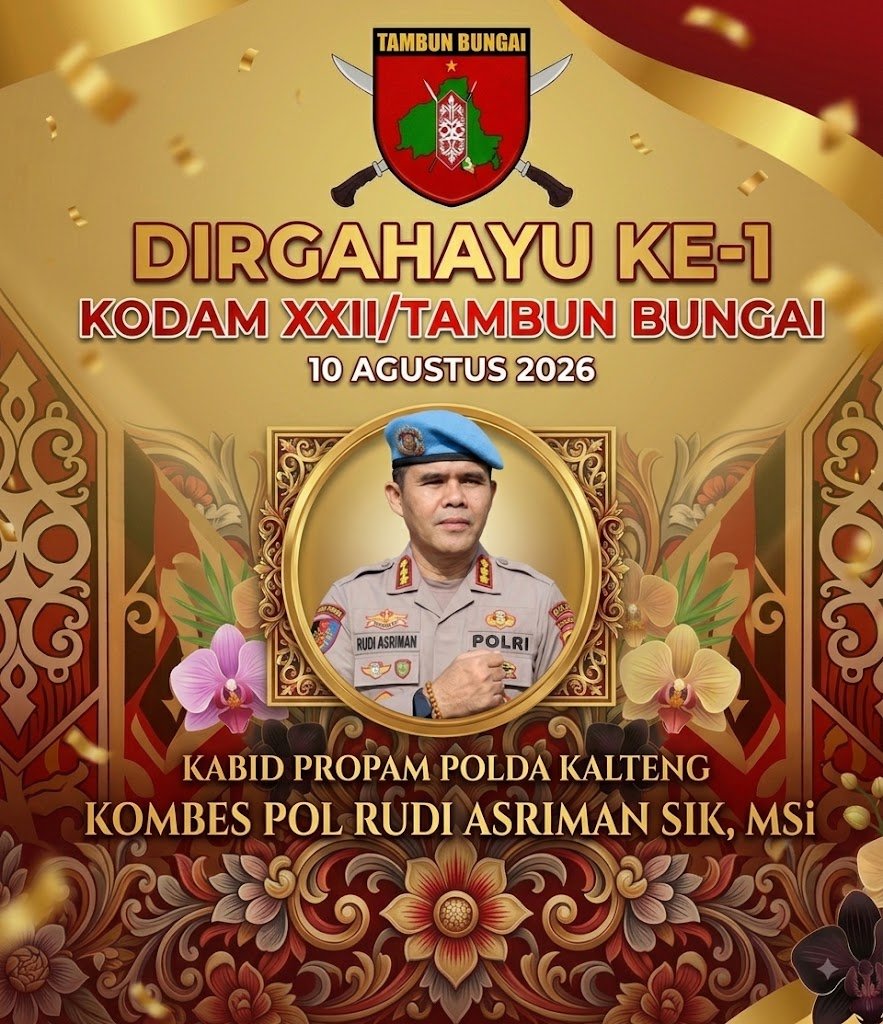 Dirgahayu ke-1 Kodam XXII/Tambun Bungai, Bidpropam Polda Kalteng Apresiasi Dedikasi Garda Pertahanan Kalteng