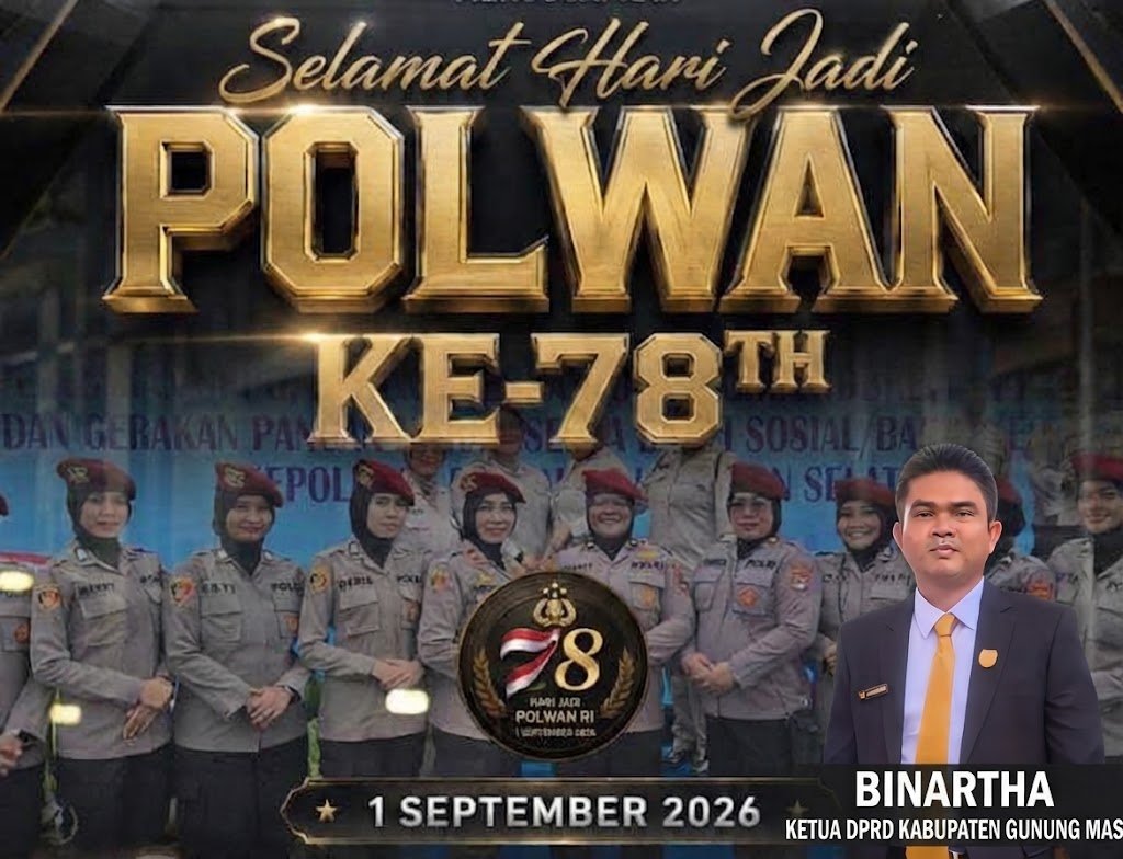 Hari Jadi Polwan ke-78, Ketua DPRD Gunung Mas Profesionalisme Pengabdian Untuk Masyarakat