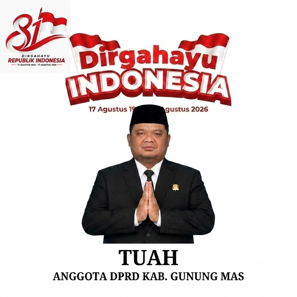 Anggota DPRD Gunung Mas, Tuah, Ajak Generasi Muda Isi Kemerdekaan Lewat Pembangunan Daerah