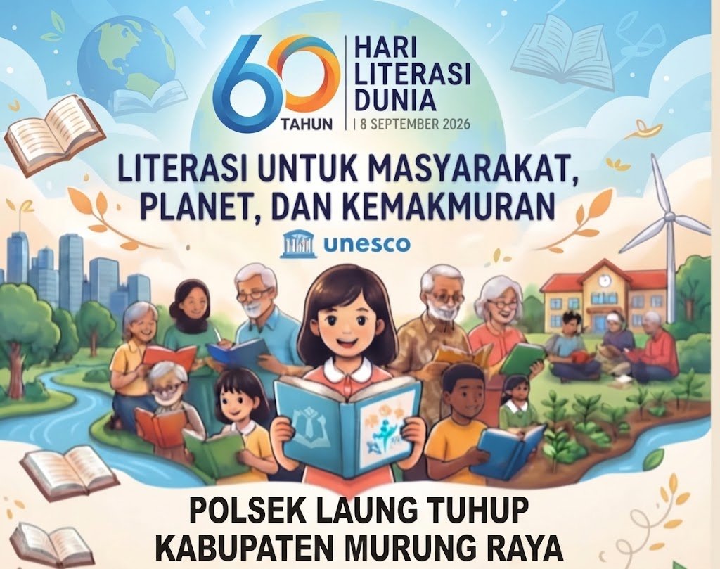 HINDARI HOAXS,PENTINGNYA LITERASI : Polsek Laung Tuhup Dorong Kemajuan Literasi Demi Generasi Muda Murung Raya yang Unggul