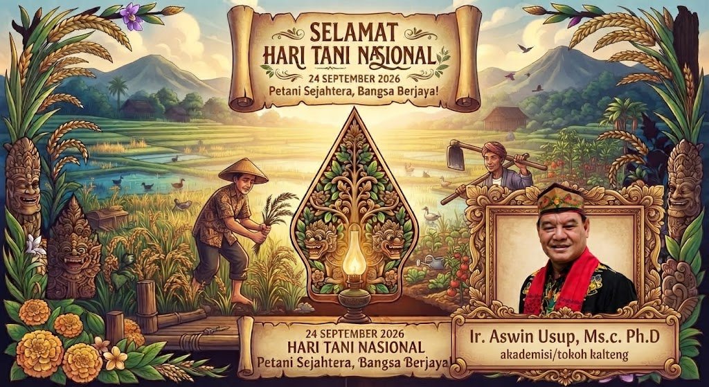 Apresiasi Petani Kalteng di Hari Tani Nasional, Ir. Aswin Usup: Pahlawan Ketahanan Pangan Daerah