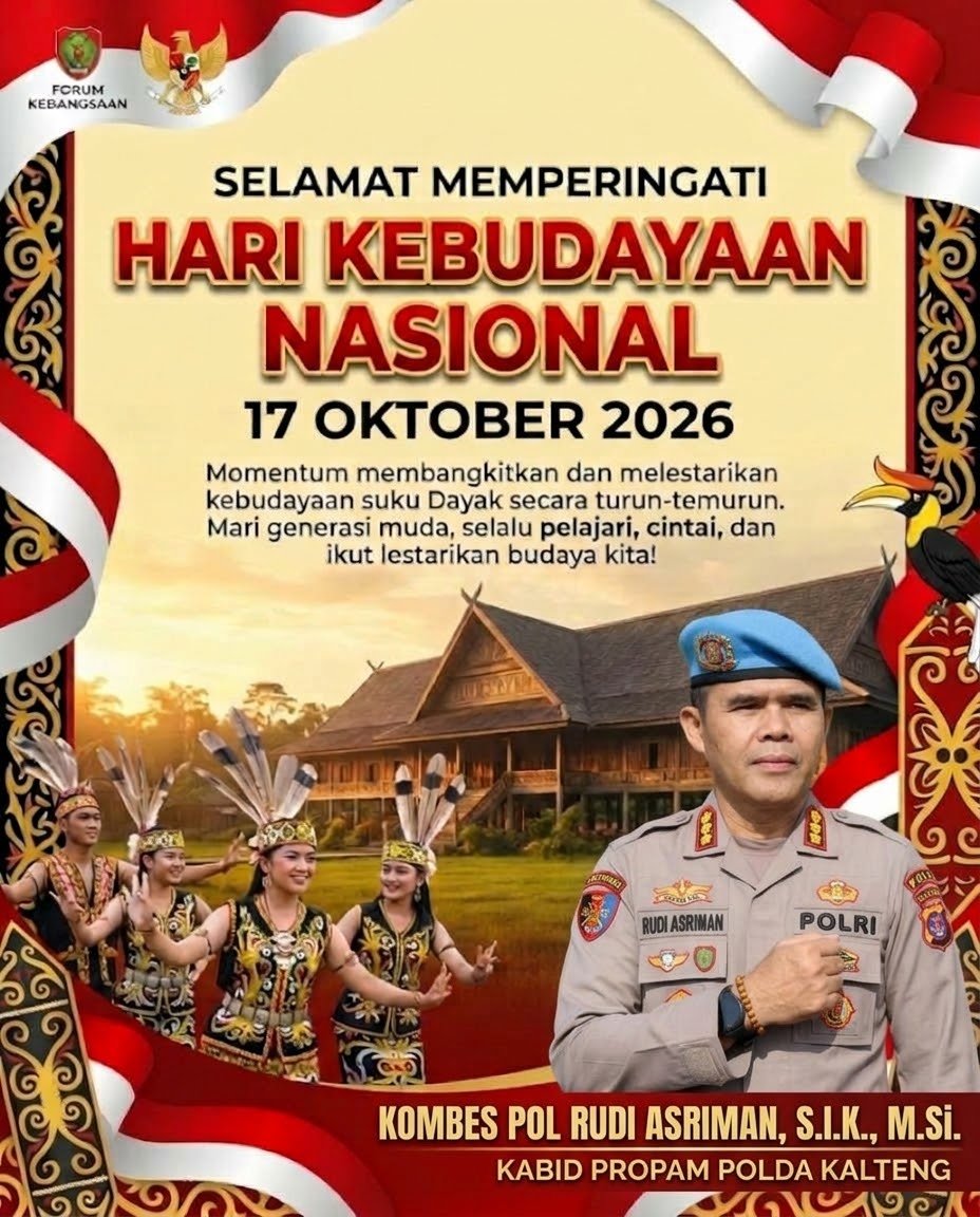 Merawat Akar Nusantara : Kabid Propam Polda Kalteng Serukan Pentingnya Pelestarian Budaya