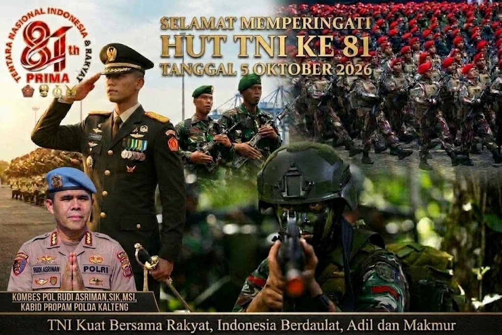 Sinergitas dan Profesionalisme : Bid Propam Polda Kalteng Sampaikan Selamat Dirgahayu Ke-81 TNI