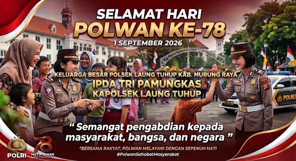 Menyongsong Hari Polwan ke-78, Polsek Laung Tuhup Sampaikan Apresiasi dan Harapan untuk SDM Kalteng Unggul