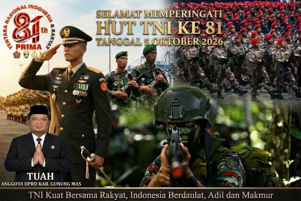 HUT Ke-81 TNI: Tuah Apresiasi Profesionalisme dan Kemanunggalan Tentara Bersama Rakyat